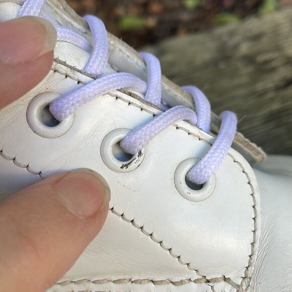 Vintage Dr Martens 1460 MIE England White Combat Boots Women's 7 US / 5 UK - Picture 15 of 16